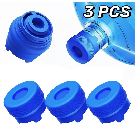 Reusable Silicone Water Jug Caps, Leakproof, 3 & 5 Gallon, 10 Count