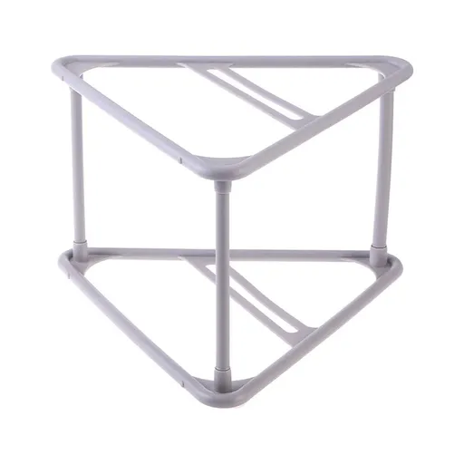 Grey Clothes Clips Rack for Efficient Clothing Organization, Practical Hanger Accessory for Home Storage and Closet Use