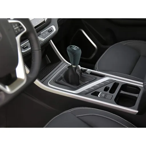 Shifter Knobs 5 Speed Leather Car Gear Stick Shifting Knobs Shifter Lever for Most Manual Transmission Vehicle Truck, Black