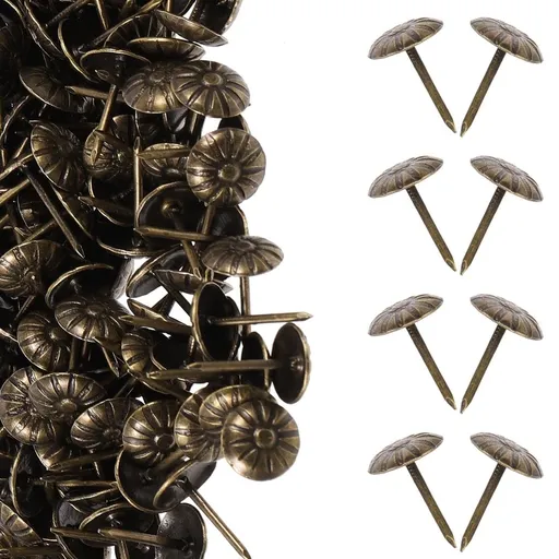300Pcs Iron Nail Heads for Upholstery in Green Bronze for DIY Projects