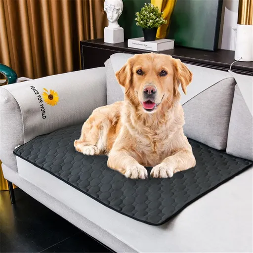 Waterproof Dog Bed Cover Pet Blanket for Furniture Bed Couch Sofa Reversible (40x52 Inch (Pack of 1), Darkgrey)