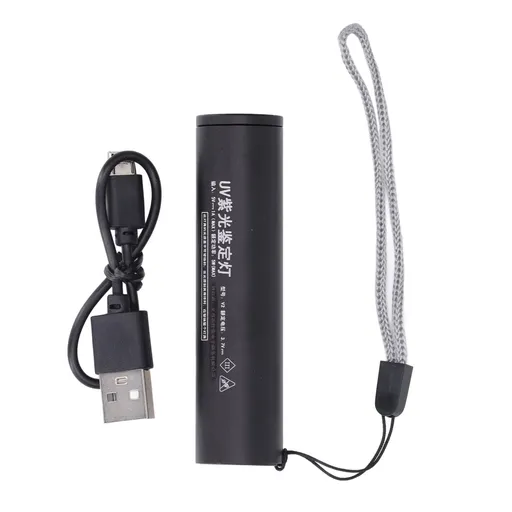 Ultraviolet Flashlight Rechargeable Mini 365nm Black Light Flashlight for Counterfeit Money Pet Urine Detection