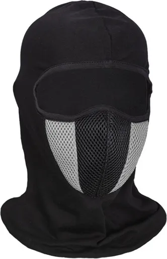 Balaclava | Neck Warmer | Bivouac | Face Mask | Motorcycle Cap | Skiing | Snowboarding | Motorcycling | Black/Gray