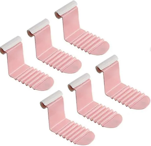 6PCS Plastic Bed Sheet Clips, Pink Grippers to Keep Sheets Neat