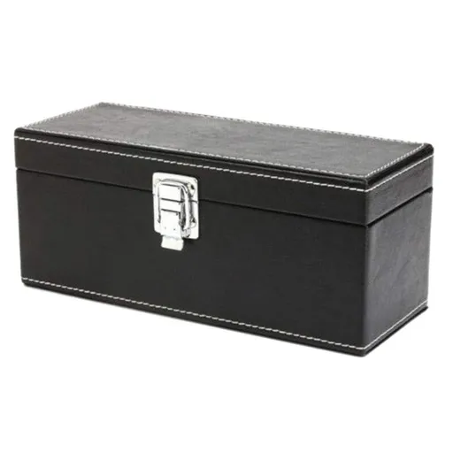 Polyurethane Leather For Certified Coin Holders Slabs Exquisite Professional Storage Box Case - (Color: Black)