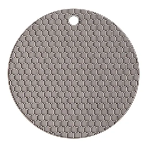 Round Honeycomb Silicone placemat, Insulated Pot Holder, Silicone tablemat, Easy to Clean, high Temperature Resistant （4pcs）