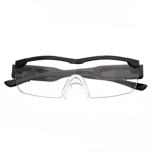 Magnifying Glasses with Light, 250% Magnification, LED Lighted Magnifying Glass, Hands Free Head Magnifier Eyeglasses for Close Work, Hobbies, Reading, Craft（Black）
