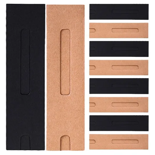 50Pcs Kraft Paper Pen Sleeve Cover for Single Pen Storage with Open Window Display Assorted Colors