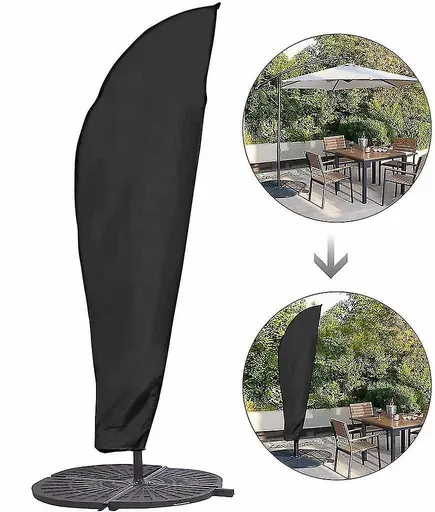 Parasol Cover Extra Large Cantilever Umbrella Cover Waterproof/Windproof/Anti-UV, Garden Outdoor Umbrella Cover with Zip