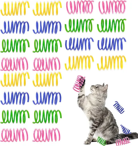 Cat Feather Toys - 24 Feather Toys - Cat Feather Toys - Toy Feathers - Pet Novelty Toys - Colorful Feathers - Feathers for Cats