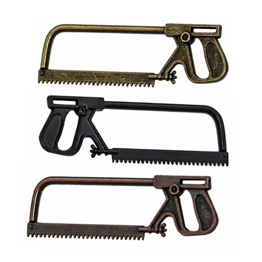3pcs Mini Saw Model Fairy Garden Saws Toys Miniature Saws Decoration Mini Alloy Saw Models Miniature Scene Accessory Miniature