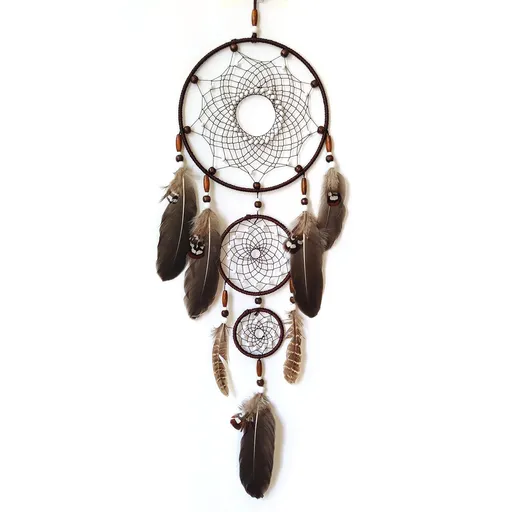 Brown Dream Catchers, Large Dream Catchers for Wall Hanging Native American Dream Catchers for Bedroom Adult Wall Art