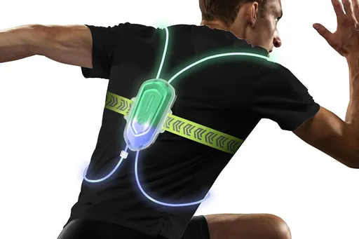 Reflective Running Vest Light Up Adjustable Size White