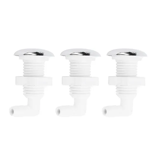 3Pcs Bubble Bath Nozzle PVC Bath Spray Nozzle for Swimming Pool Massage Tub Spa Baths 7mm / 0.28in Outside Diameter Joint