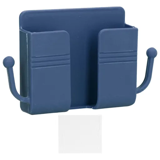 Wall Mounted Storage Box Multifunctional Phone Charging Wall Mount Holder for Bed Bathroom Kitchen OfficeBlue