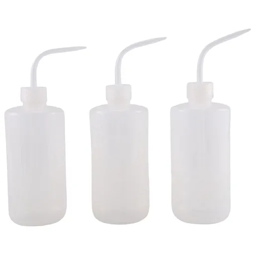 3Pcs Irrigation Bottle 500Ml 17Oz Indoor Plant Watering Can Water Squirt Plastic Rinse for Wash Tattoo