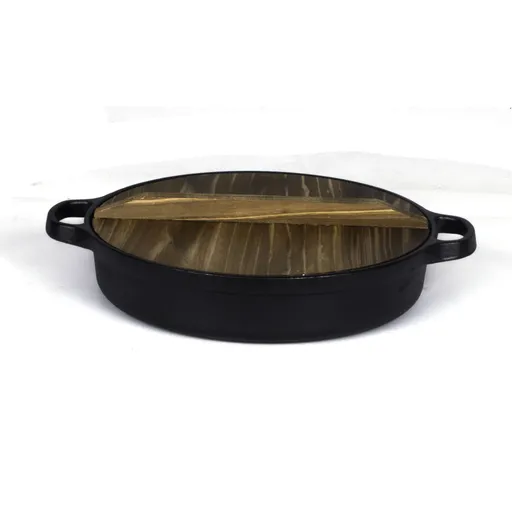 30cm Cast Iron Dutch Oven With Handles Lid Cast Iron Skillet Braising Pan For Casserole Dish Crock Pot Stewpan