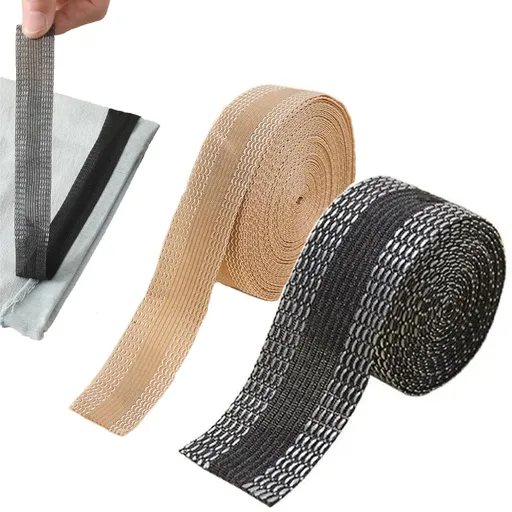2pc Trousers Edge Modified Strips, Iron-on Instant Hem Tape, Pants Edge Shorten Self-Adhesive, Trouser Mouth Paste Edge Fabric Tape