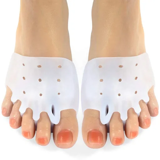 Silicone five hole forefoot pad half size pad massage five toe honeycomb forefoot pad anti pain shock-absorbing sole pad
