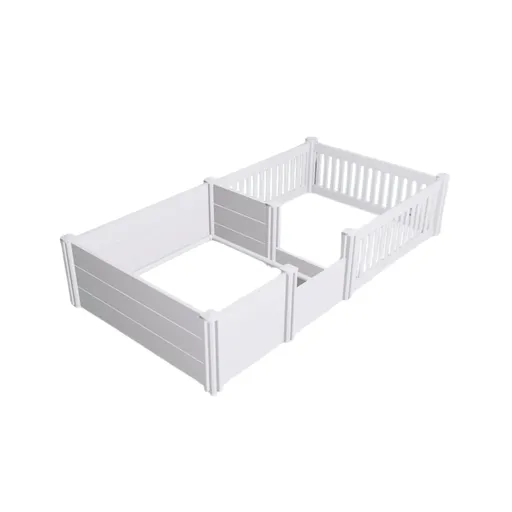 Rooster Farms 2.96m x 1.48m PVC Dog Whelping Box + Playpen Kit - Anti-Crush Rail