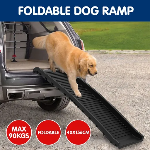 Furtastic Foldable Dog Ramp Non-Slip Portable Pet Steps Ladder for Car SUV High Bed Couch Small Senior Dogs