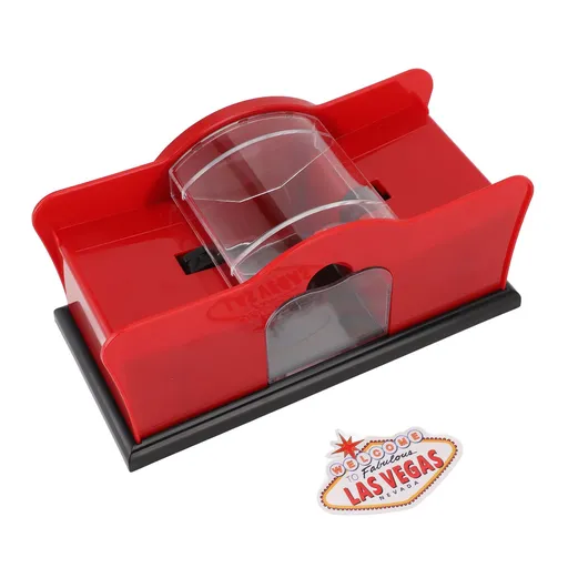 Manual Card Shuffler with Hand Crank Plastic Portable Manual Card Mixer Shuffling Tool for Home Card Game Party Club