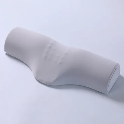 Light grey Cervical Support Pillow – Memory Foam Core with Ergonomic Design for Neck Pain Relief and Deep Sleep(Ice Silk Style)