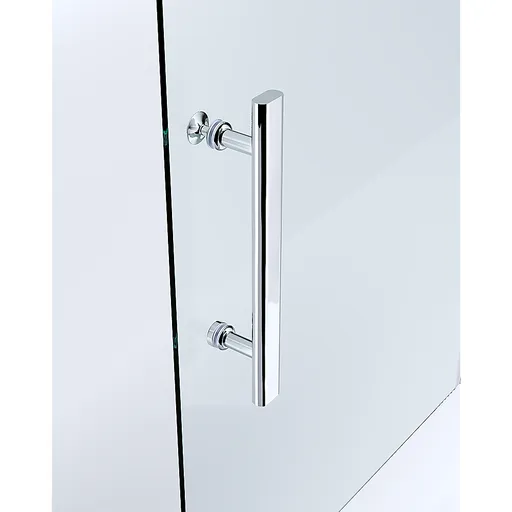 40mm Adjustable Contemporary Corner Sliding Chrome Shower Screen 120x80cm
