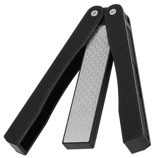Double Sided Diafold Sharpener, Sharpening Stone Folding Pocket Garden File Tool Knife Sharpener for Axe Hatchet Lawn Mower Blade