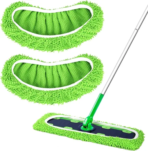 Reusable Microfiber Pads for Swiffer XL Mop - 2 Pack XL Dry Sweeping Cloths & Wet Pads Refills - X-Large Heavy Duty Mopping Cloths for Floor Mopping and Sweeping (Mop is Not Included)