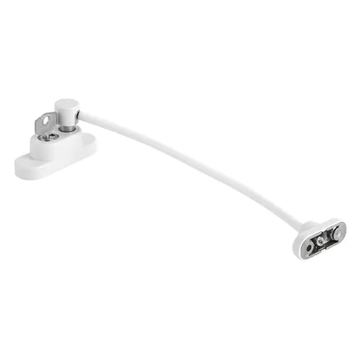 Zinc Alloy Window Door Opening Restrictor Cable Baby Child Safety Lock Catch Wire White