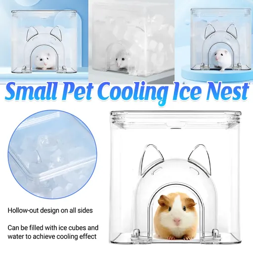 Small Pet Cooling Nest Hamster Ice House Summer Heat Relief Shelter Accessory