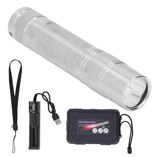 Therapy Flashlight LED Red Light 630nm 660nm 850nm Pain Relief Device for Face Body