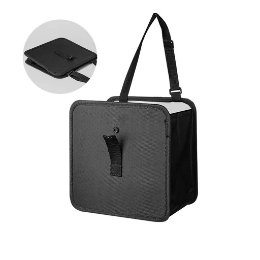 Foldable Car Trash Can, Hanging Waterproof Leakproof Trash Can Storage Bag for Car with Large Capacity