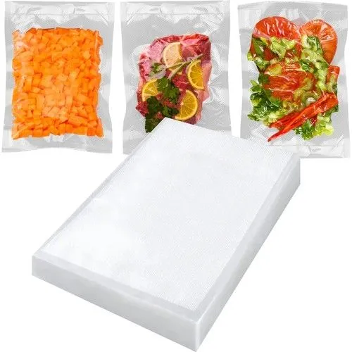 50 Vacuum Bags, 20x30 cm Storage Bags, Transparent Vacuum Sealer Bags for Efficient Storage