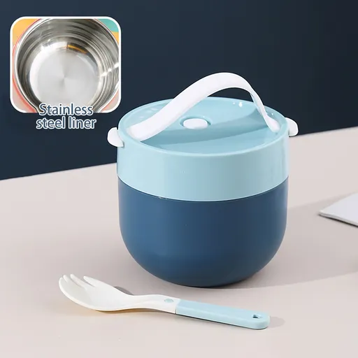 Soup Bowls, Microwave Ramen Bowl with Lid, Lunch Box with Lid, Durable and Heat Resistant Bowl for Noodles, Rice, and Soups, Perfect for Home, Office, or School Meals， Z16_Sky Blue