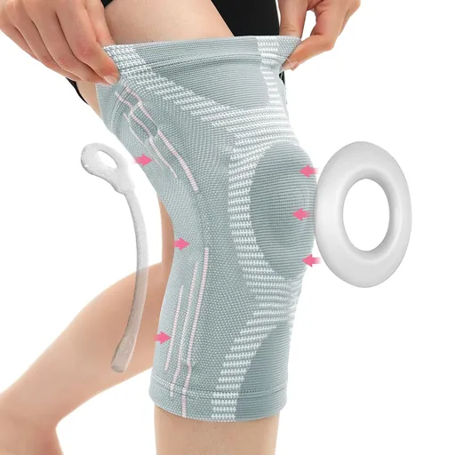 Knee Brace for Arthritis Pain and Support - Knee Support for Men Women Running Fitness - 1 Pack Knee Compression Sleeve for Knee