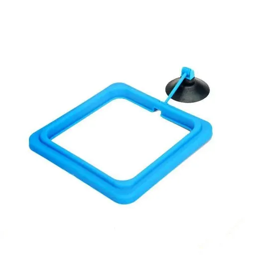 Fish Feeding Ring Aquarium Fish Tank Feeder Floating Fish Food Feeder Fish Food Blue - Blue Square
