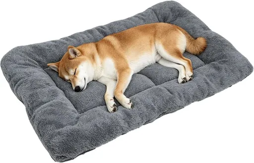 Pet Bed Mat Soft Fleece Pet Bed Dog And Cat Cushion Quilted Pet Bed - Gray - Size 40cm*55cm