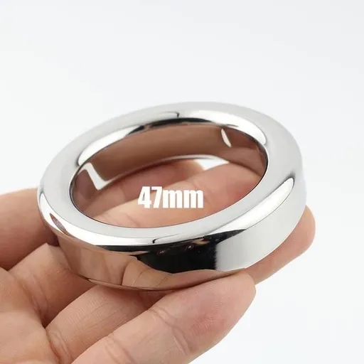 House Of Dasein Metal Penis Stainless Steel Cock Ring For Men - 47Mm