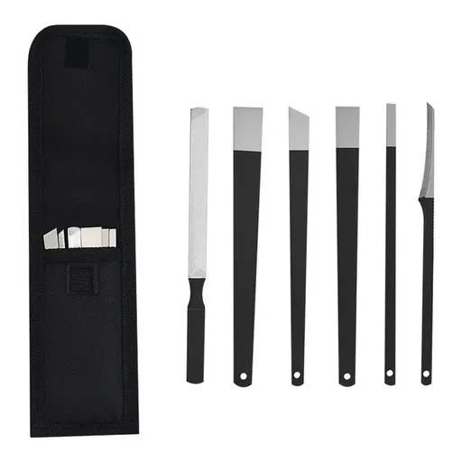 6pcs Pedicure Knife Set Callus Knife for Feet Ingrown Toenail Knives Foot Care Tools Dead Skin Removal Nail Scraper File with Storage Bag