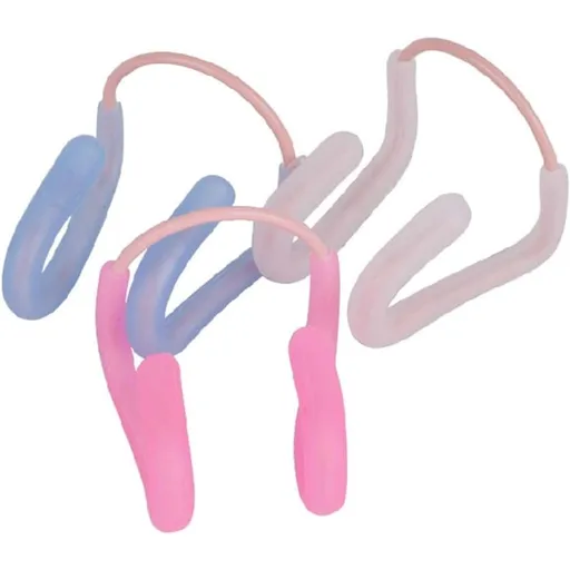 3PCS Swimming Nose Clip with Silicone Comfortable Blue Design for Adults, Anti-Splash Water Protection