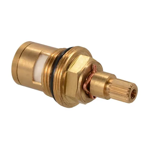 2pc Brass Ceramic Stem Disc Cartridge Faucet Valve Replacement Quarter Turn for Bathroom Kitchen Tap