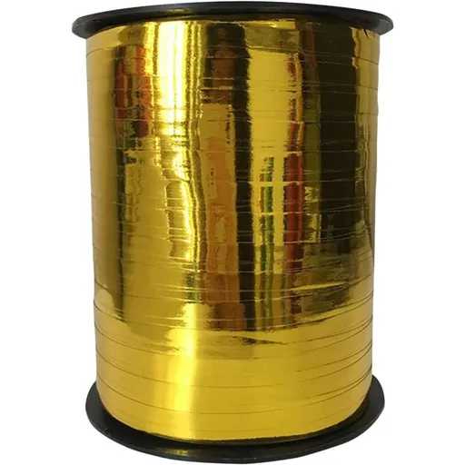 500 Yards (400M) Corrugated Balloon Ribbon Gold Bolduc Ribbon For Gift Wrapping And Diy Craft Supplies