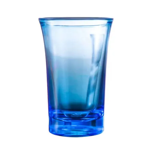 1 Pack Heavy Base Multicolor Shot Glasses Set, 1.2 oz Colorful Shot Bulk, Clear Shot Glass, Tequila Cups Small Glass, Shot Glasses for Whiskey, Tequila, Vodka, Spirits & Liquors(Blue,1.7x1.7x2.6") Blue