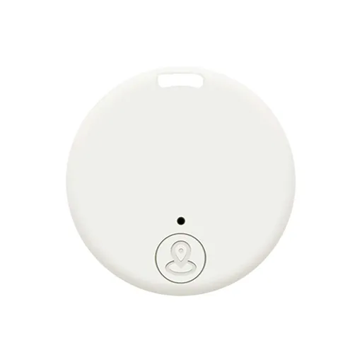 Bluetooth 5.0 Key Finder, Two Way Alarm Tracker for Keys Wallets Pets and Personal Items, Low Power Locator with Six Month Battery, White, Model D