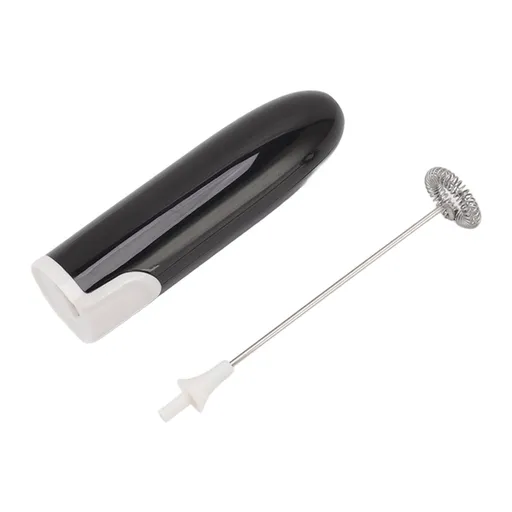 Household Electric Milk Frother Automatic Handheld Milk Foam Maker Coffee Stirring Bar Kitchen Drink Foamer Black White