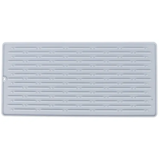 Silicone Draining Pad Non Slip Soda Bottles Drying Rack Mat Kitchen Accessories Gray(3 Hole Drain Rack Mat )