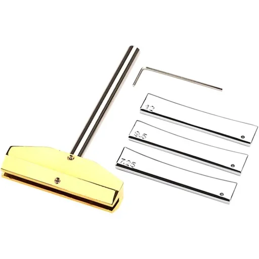 Guitar fret press caul tool - Metal, 7.25/9.5/12 Radius Blocks, with Wrench for Fret Install