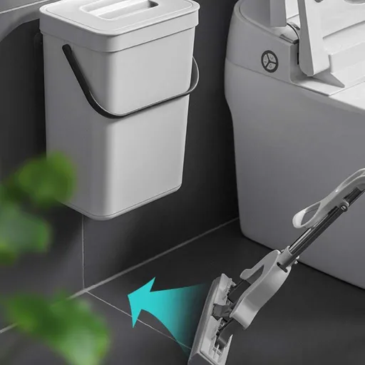Trash cans Indoor Outdoor Hanging Small Trash Can with Lid Under Sink for Kitchen Home Food Waste Bin,Kitchen Compost Bin